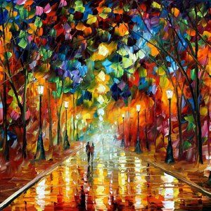 Leonid Afremov Canvas Painting - Farewell to Anger